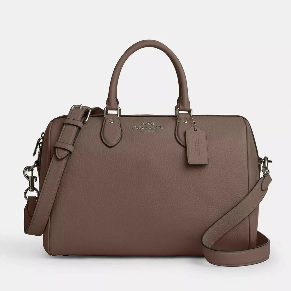 🤎BRAND NEW Coach Rowan Large Satchel Bag soft leather🤎